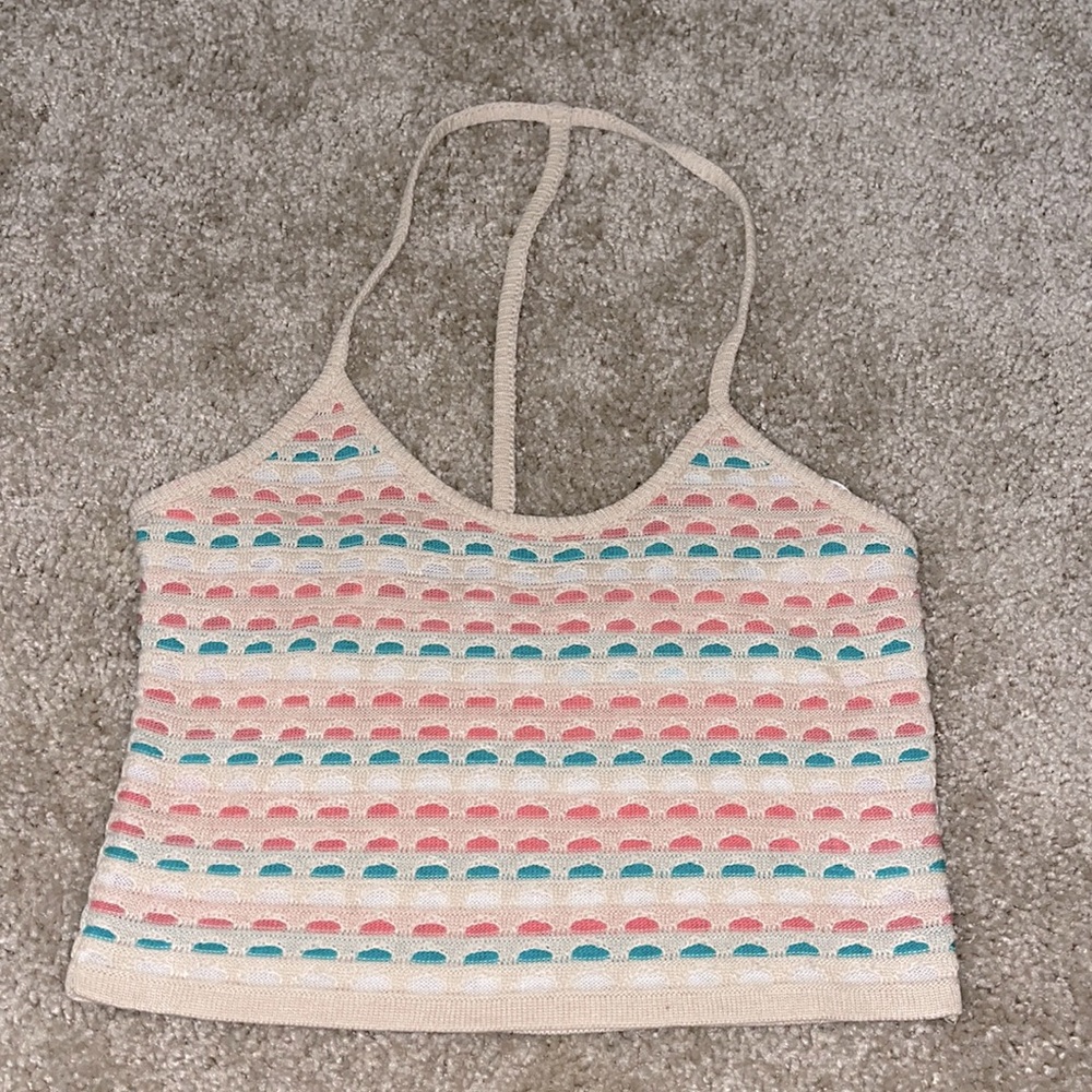 Knitted halter top